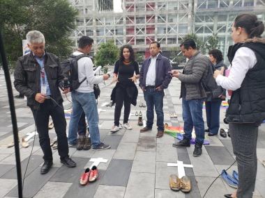 Iniciativa Zapatos diversos por asesinatos LGBT ecuador Asociación Silueta X Federación ecuatoriana (9)